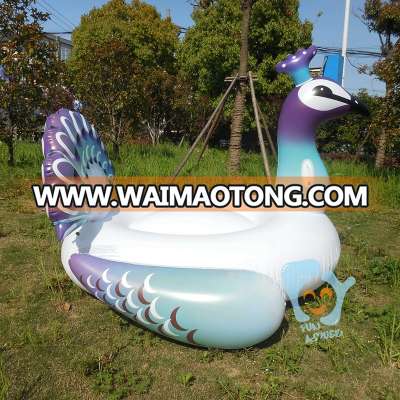 custom unicorn flamingo peacock pegasus inflatable animal pool float bed