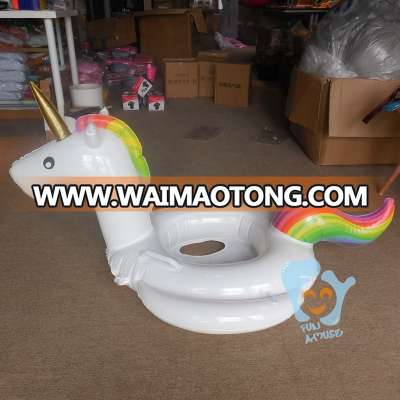 inflatable baby unicorn swimming ring