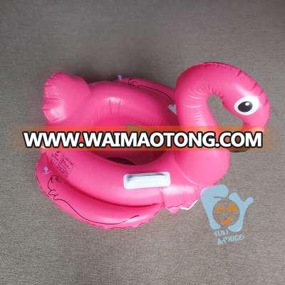 inflatable pink flamingo baby swimming ring float